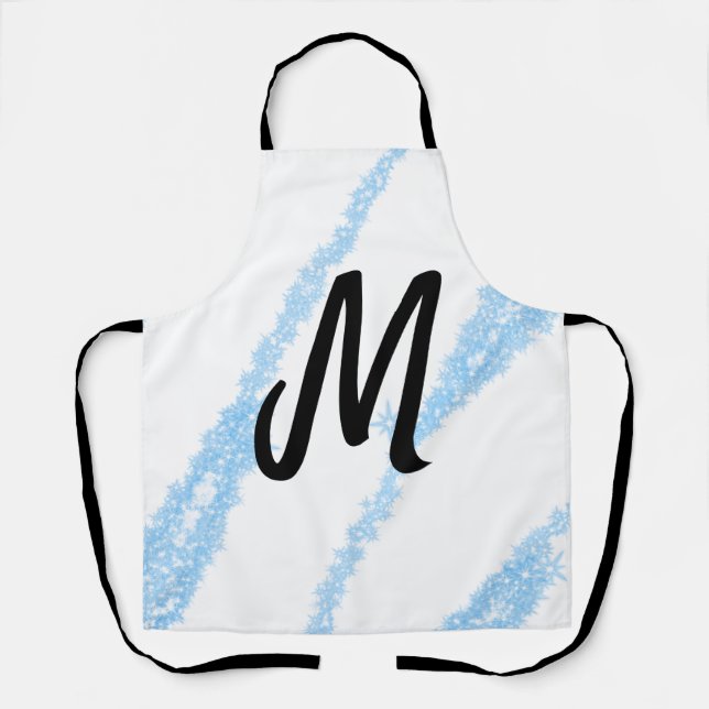Tablier Simple jet de baking personnalisé avec monogramme  (Recto)