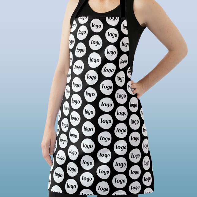 Tablier Simple Logo Motif Promotion Business (Logo pattern business promotional or uniform apron)