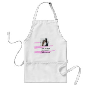 Tablier Simple minimal pailleté rose ajoutez votre texte n