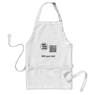 Tablier Simple minimum q r code ajouter logo code d'analys