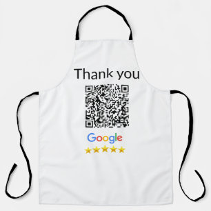 Tablier Simple minimum q r code ajouter logo code d'analys