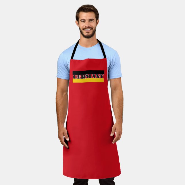 Tablier Simple Modern Allemagne drapeau allemand Souvenir (Porté)
