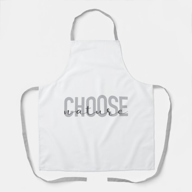 Tablier Simple, moderne, urbain, design cool Choisir Natur (Recto)