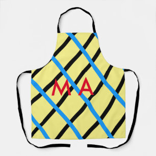 Tablier Simple monogramme ajouter votre nom lettre man min