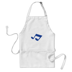 Tablier Simple note bleue