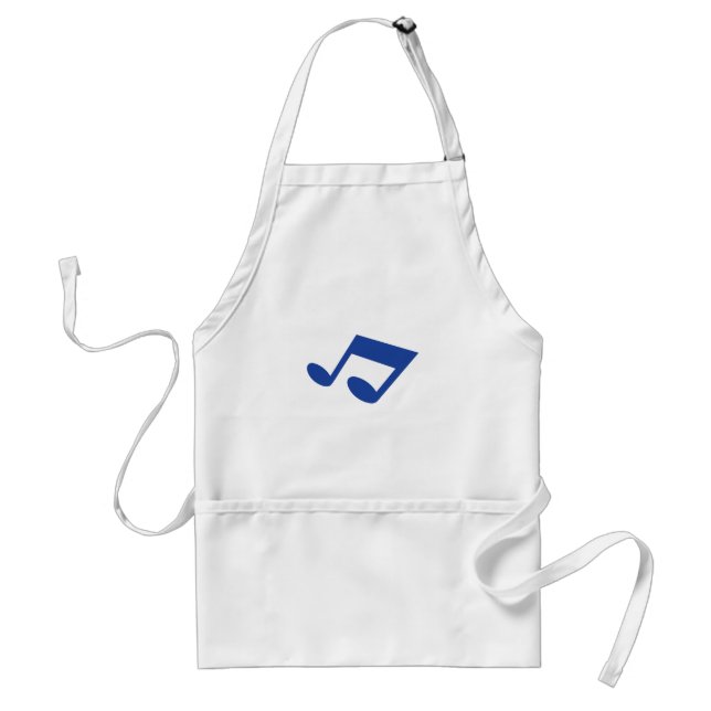 Tablier Simple note bleue (Devant)