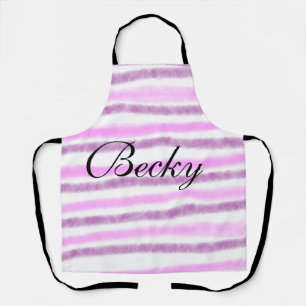 Tablier simple pastel rose aquarelle personnalisez votre n