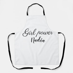 Tablier simple pouvoir minimal des filles ajouter le nom t