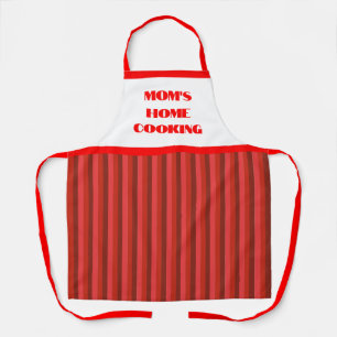 Tablier Simple Red Stripe Maman's Home Cuisine Apron