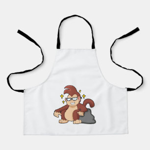 Tablier Singe avec des lunettes de soleil
