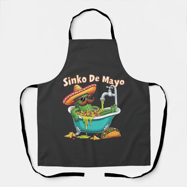 Tablier Sinko de Mayo"Funny Cinco de Mayo Cactus (Recto)