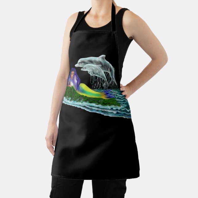 Tablier Sirène avec dauphins (Insitu)
