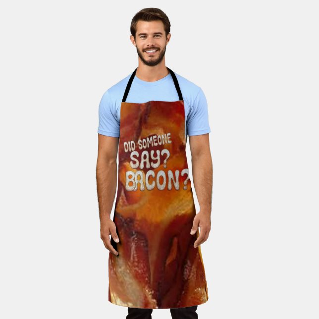 Tablier Sizzling Bacon Apron, Funny Bacon Lovers Humor  (Porté)