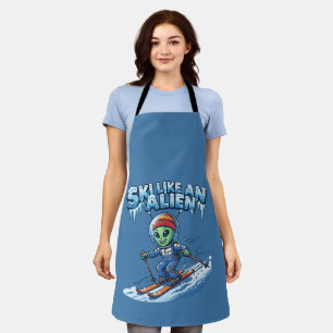 Tablier Skier comme un Alien Drôle de Ski