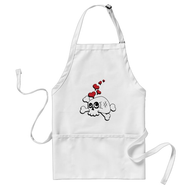 Tablier Skull and Hearts (Devant)