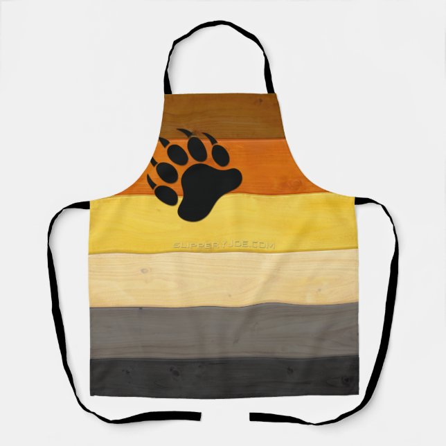 Tablier SlipperyJoe's Bear Pride drapeau de la texture du  (Recto)