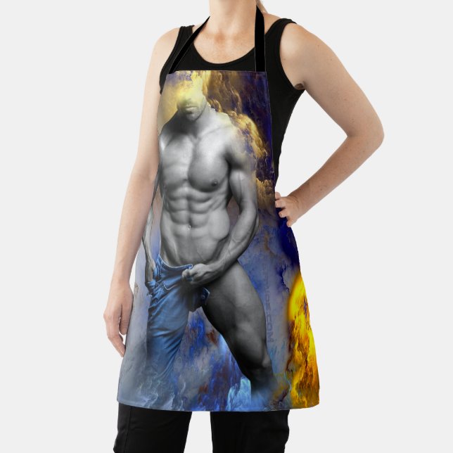 Tablier SlipperyJoe's Homme torse nu abs sixpack mettre (Insitu)