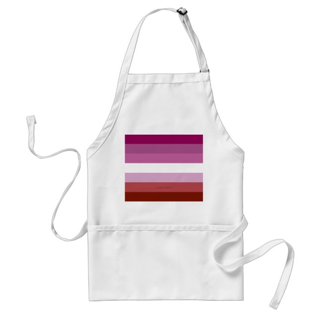 Tablier SlipperyJoe's lesbian pride flag feminine communit (Devant)
