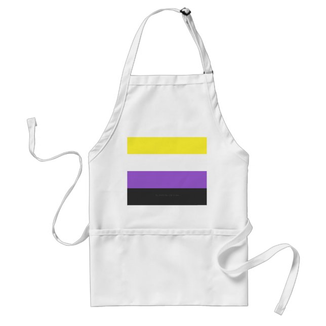 Tablier SlipperyJoe's Nonbinary Pride Drapeau gay cadeaux  (Devant)