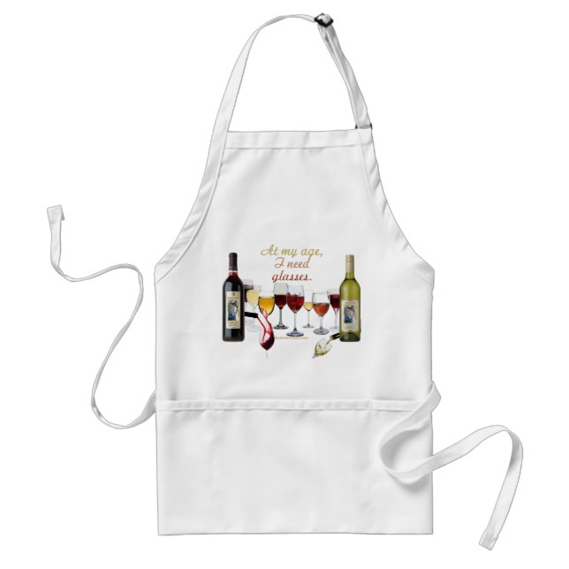 Tablier SlipperyJoe's Vins Verres de raisins fermentés vin (Devant)