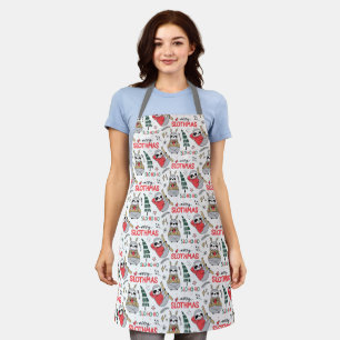 Tablier Slo Ho Ho Joyeux Slothmas Noël Drôle Chef