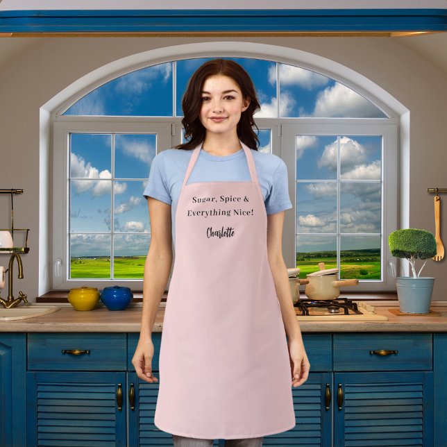 Tablier slogan du chef privé rose (Créateur téléchargé)