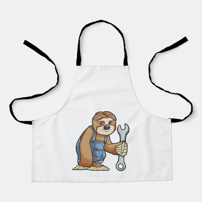 Tablier Sloth comme artisan avec clé (Recto)