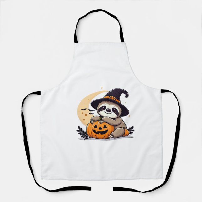 Tablier Sloth Halloween Motif Cute Classic T-Shirt (Recto)