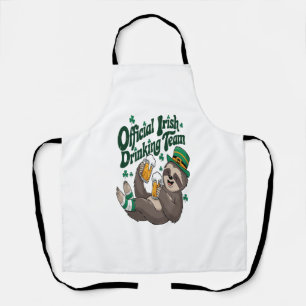 Tablier Sloth Irish Drinking St Patrick's Day