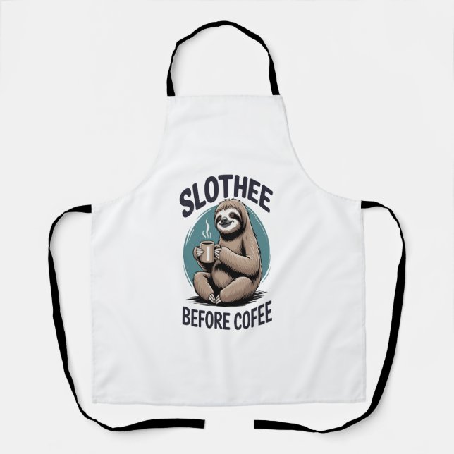 Tablier Slothee avant le café Sublimation (Recto)