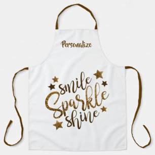 Tablier Smile Sparkle Shine Cite Une Affirmation Positive