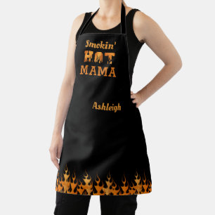 Tablier SMOKIN' HOT MAMA Barbeque Smoker Personnalisé