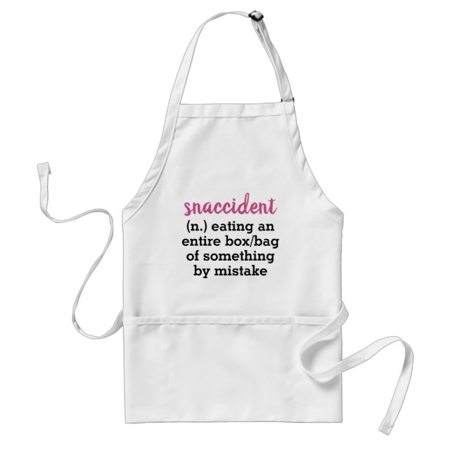 Tablier Snaccident Drôle plaisanterie Drôle Apron Femme (Devant)