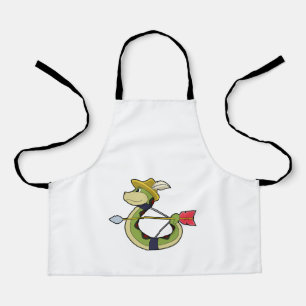 Tablier Snake as Archer with Bow & Arrow