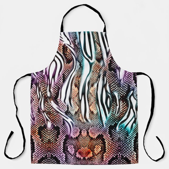 Tablier Snake Print, Animal print, ccolorful,  (Recto)