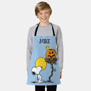 Tablier Snoopy & Bois Nid Avec Jack O'Lantern
