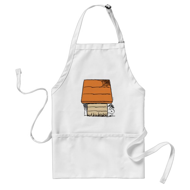 Tablier Snoopy Halloween Spider Web Doghouse (Devant)