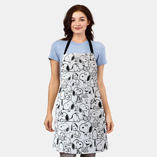 Tablier Snoopy Smile Giggle Lauder Motif (Porté)