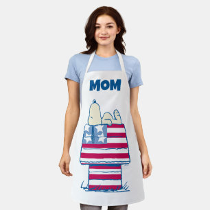 Tablier Snoopy sur 4 juillet Dog House   Ajouter Votre Nom