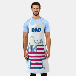 Tablier Snoopy sur 4 juillet Dog House   Ajouter Votre Nom