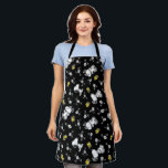 Tablier Snoopy & Woodstock Fun & Flowers<br><div class="desc">Jetez un oeil à ce design super mignon avec Snoopy & Woodstock s'arrêtant pour sentir les fleurs.</div>