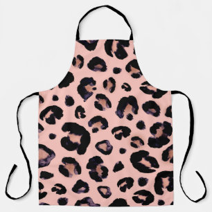 Tablier Snow Leopard noir gris beige arrière - plan sans c