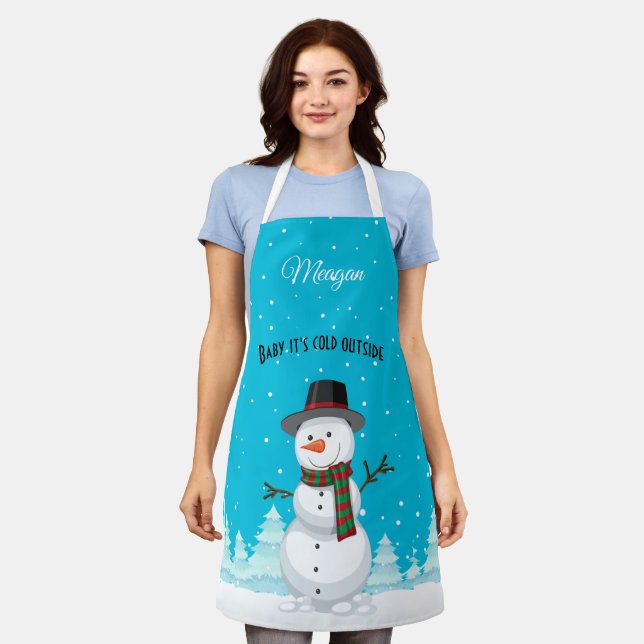 Tablier Snowman Apron (Porté)