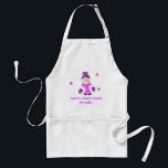 Tablier Snowman with Cute Saying<br><div class="desc">A perfect apron for baking those Christmas and holiday cookies...  a  cute snowman in a hat,  scarf and mittens with little snowflakes coming down. A fun baking saying can be changed as desired.</div>