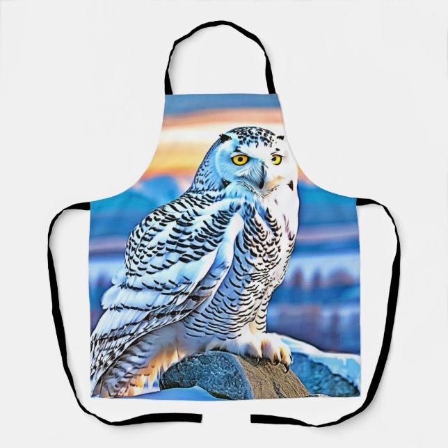 Tablier Snowy Owl Majesty Design (Recto)