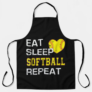 Tablier Softball Eat Sleep Softball Répétition