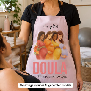 Tablier Soins post-partum à la naissance   Doula personnal