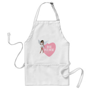 Tablier Sois mien Coeur Bonbon Noir Coiffure Angel Design