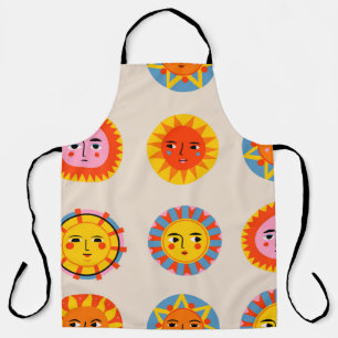 Tablier soleils Abstraits : motif sans couture ethnique.