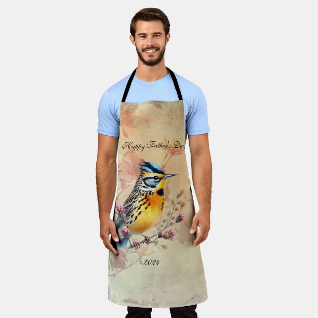 Tablier Songbird Happy Fête des pères (Porté)